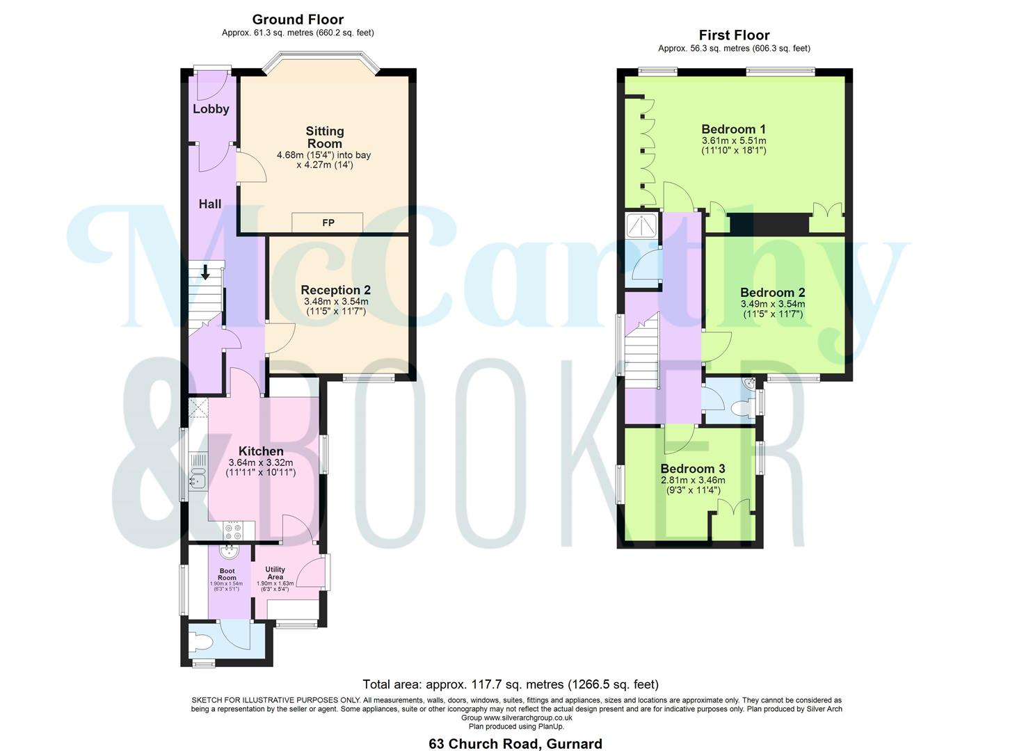 EXTENSIVE REAR GARDEN - Church Road, Gurnard floorplan